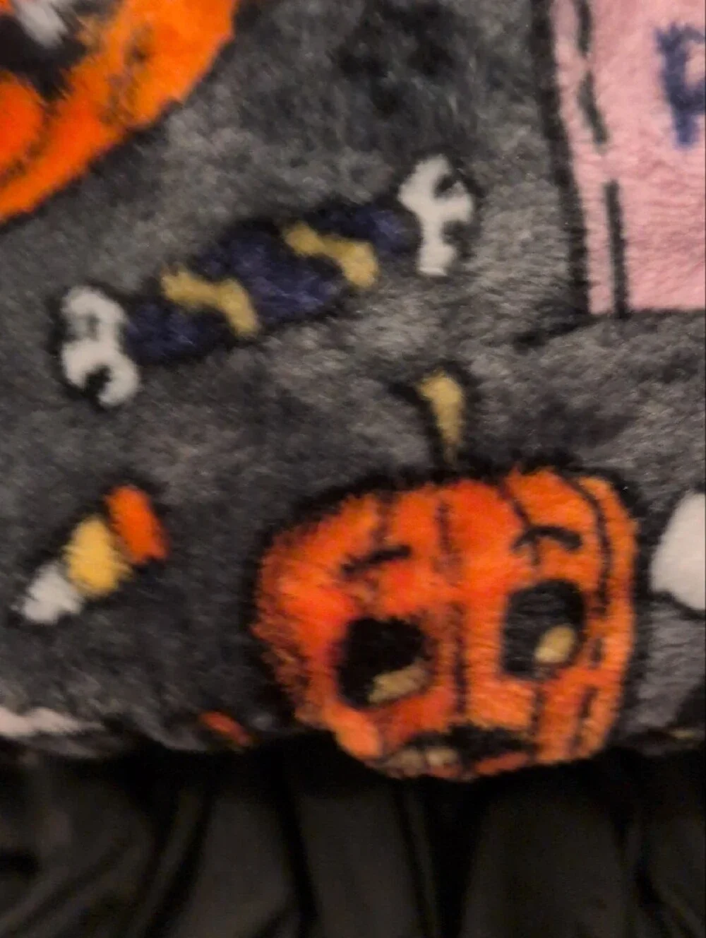 Disney Mickey & Friends Halloween Plush Throw - Gray, Orange, Black